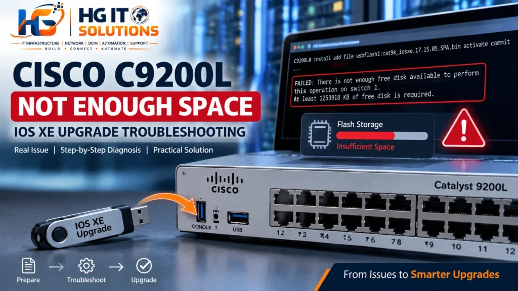 Cisco C9200L not enough space during IOS XE upgrade
